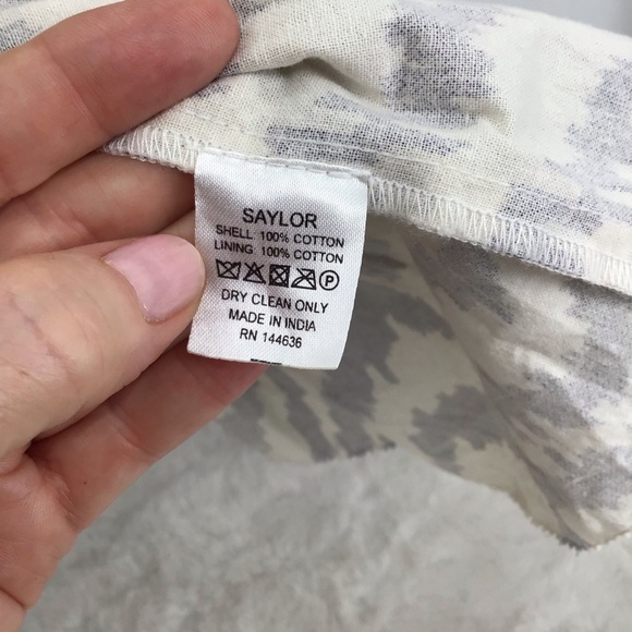 SAYLOR NYC Jaina Revolve Mini Dress Casual Beachy Cotton Indigo Size Medium - Picture 3 of 9